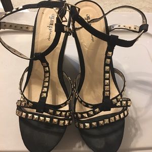 Charming Charlie black wedges